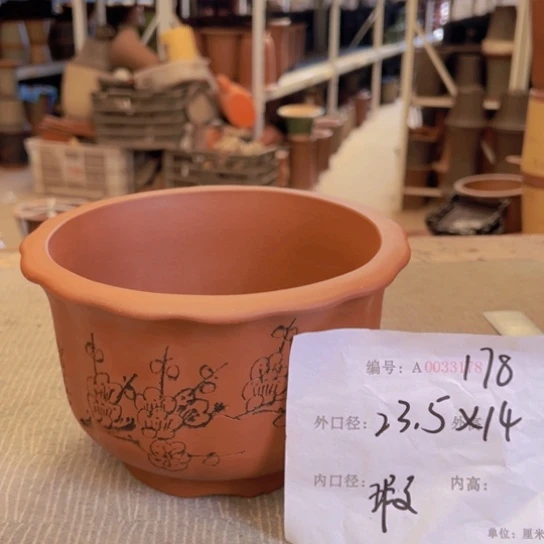 紫砂花盆紫紫砂盆