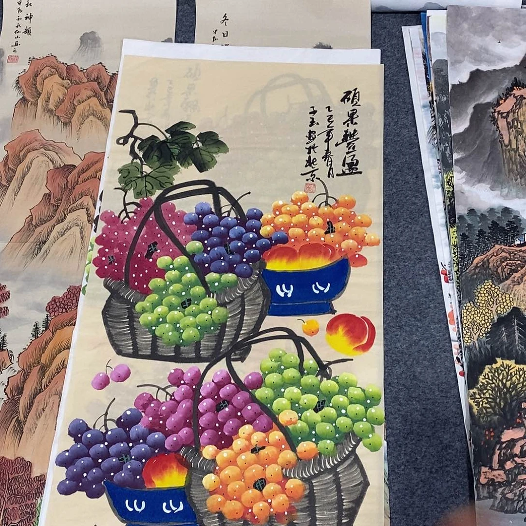 国画画画真的画画
