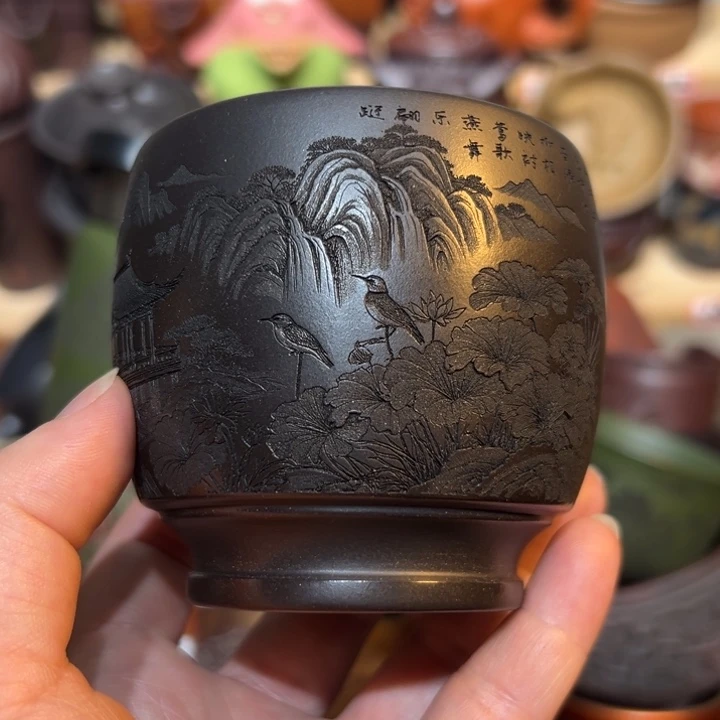 茶杯紫砂宜兴紫砂主人杯