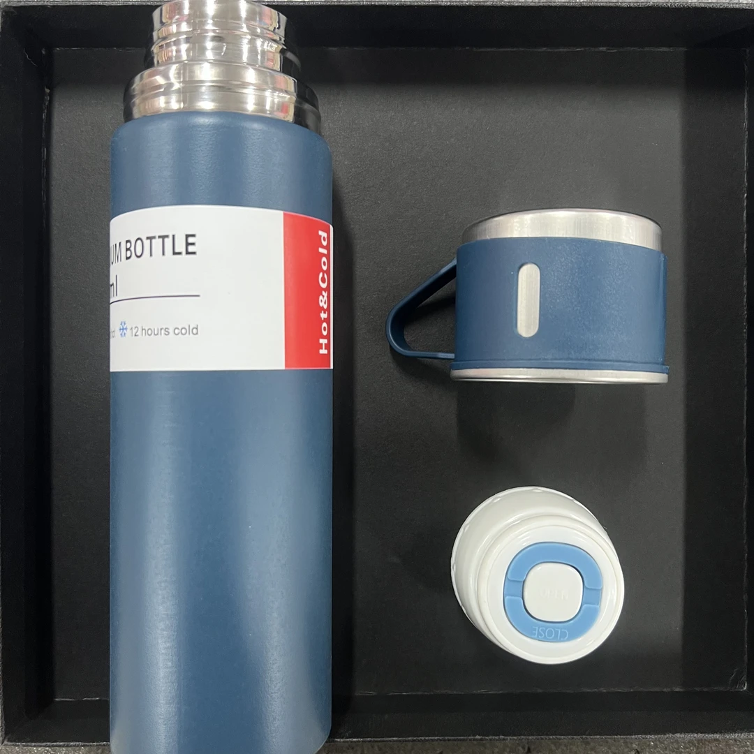 保温杯男款女士304不锈钢水杯蓝色s