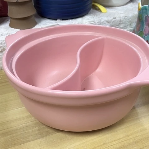 微瑕，明火，口径26，高度11粉无盖