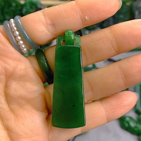 未镶嵌和田玉挂件大秤砣