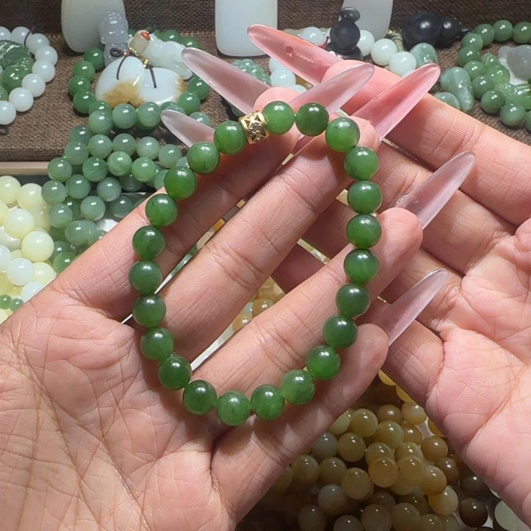 和田玉未镶嵌手链