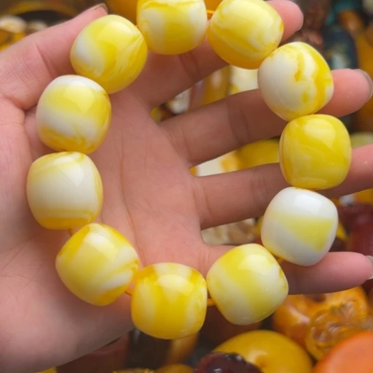 未镶嵌琥珀手链蜜蜡