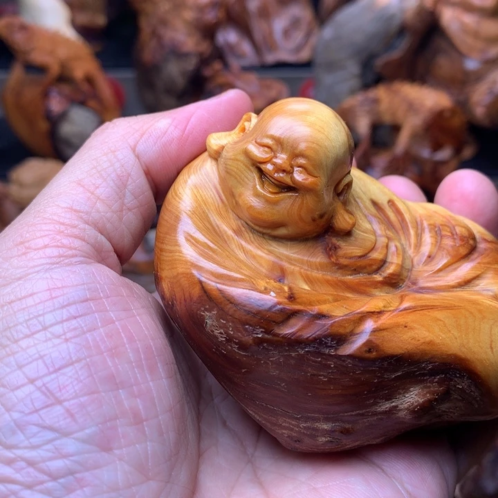 柏木（崖柏）崖柏陈化料手把件