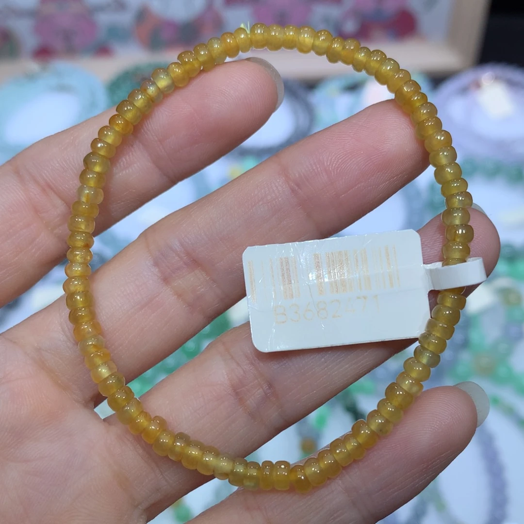 翡翠未镶嵌手链天然