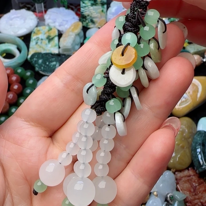 翡翠颈饰未镶嵌天然A货35