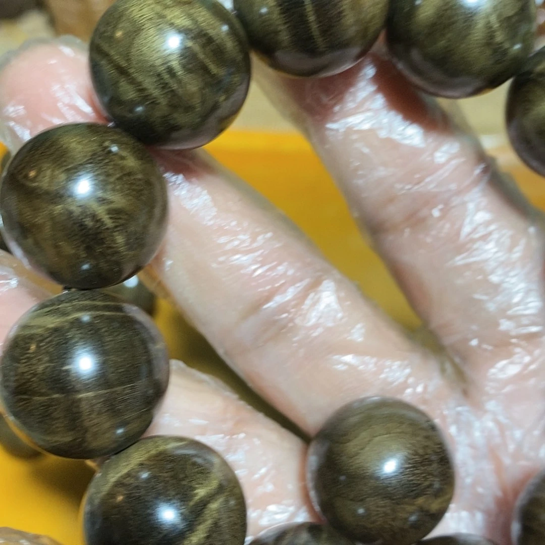 金丝楠C小叶2.0手串花纹