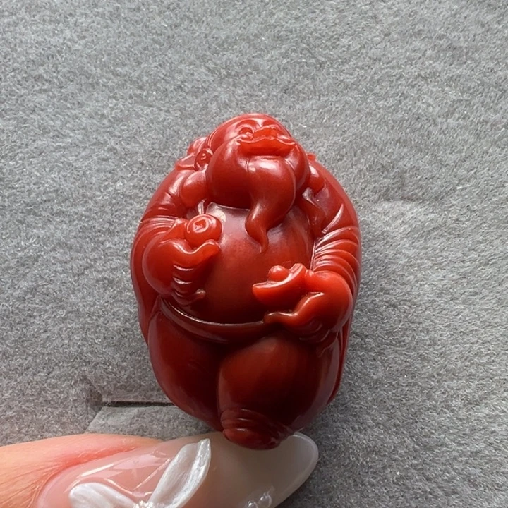 南红玛瑙未镶嵌吊坠