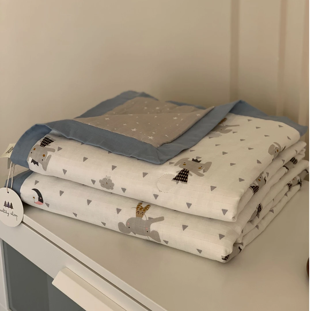 大鹅正品 夏季新款A类婴幼儿全棉纱布夏凉被单人夏被儿童空调被