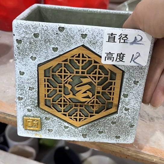 多肉绿植陶瓷花盆9.9包邮