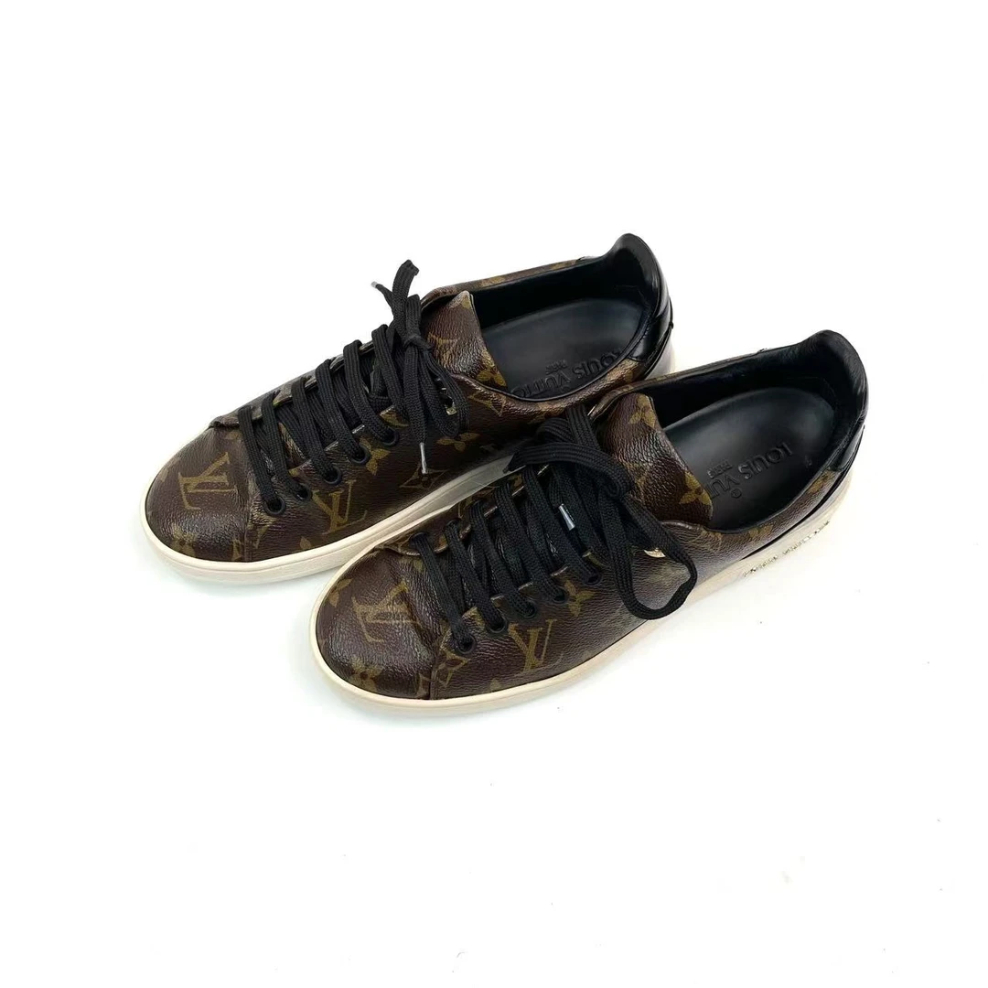 95新 LouisVuitton/路易威登 pp776 满印老花运动鞋 36.5码