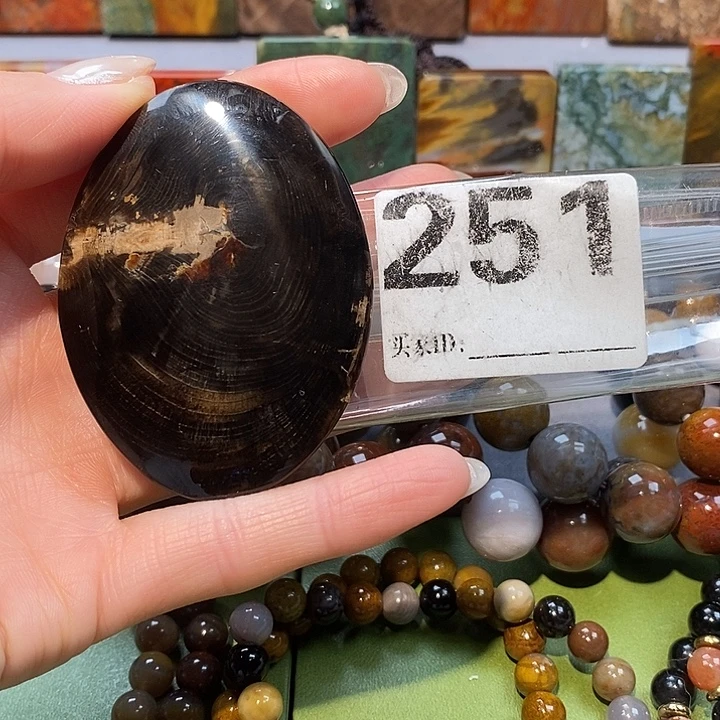 硅化玉合金天然北票树化玉吊坠