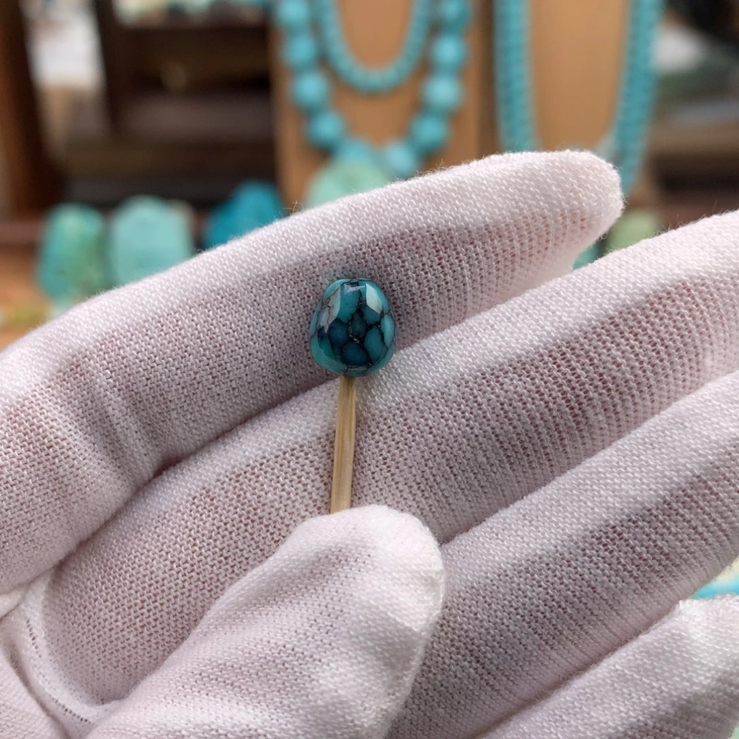 绿松石未镶嵌珠宝奇石7.5mm