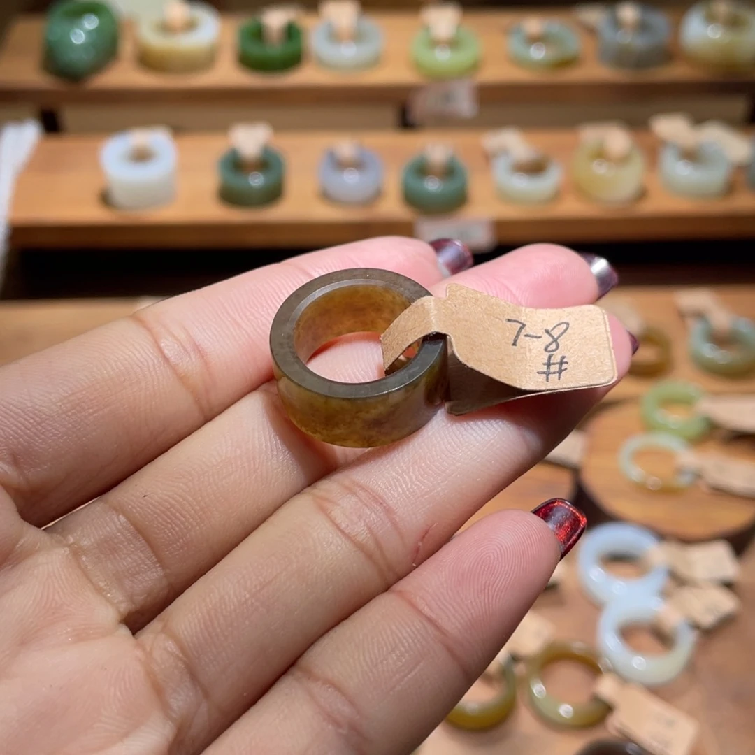 和田玉戒指未镶嵌囧*14.6