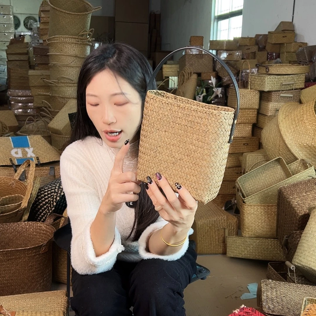 草编草编包/草编收纳盒微瑕疵