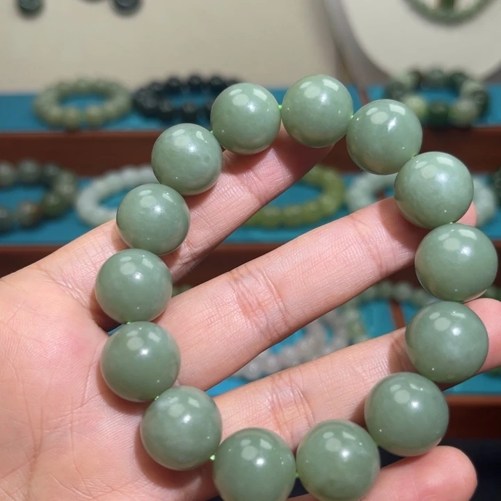 和田玉未镶嵌手链卡15