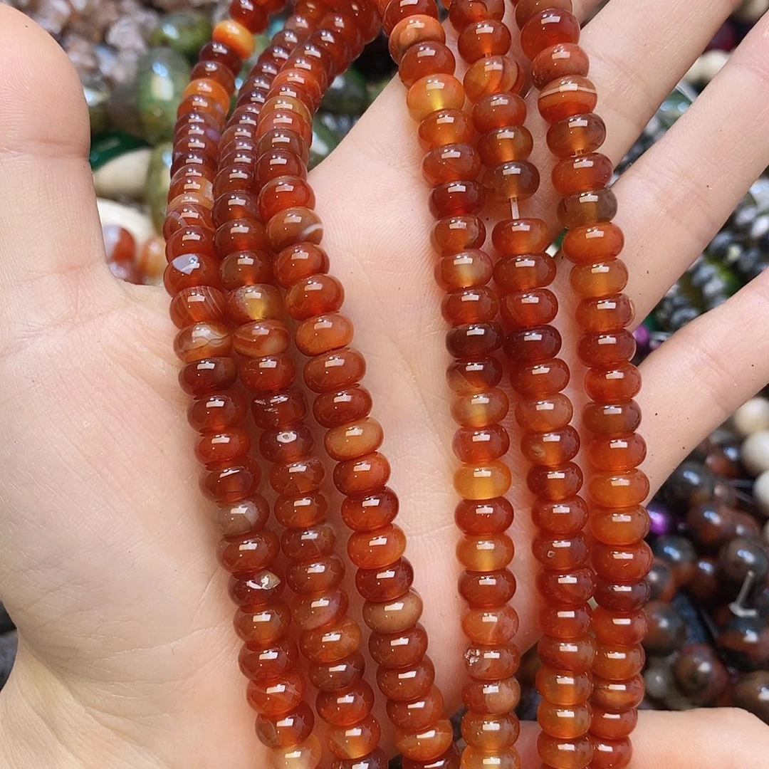 玛瑙/玉髓未镶嵌珠宝半成品玛瑙算盘一条