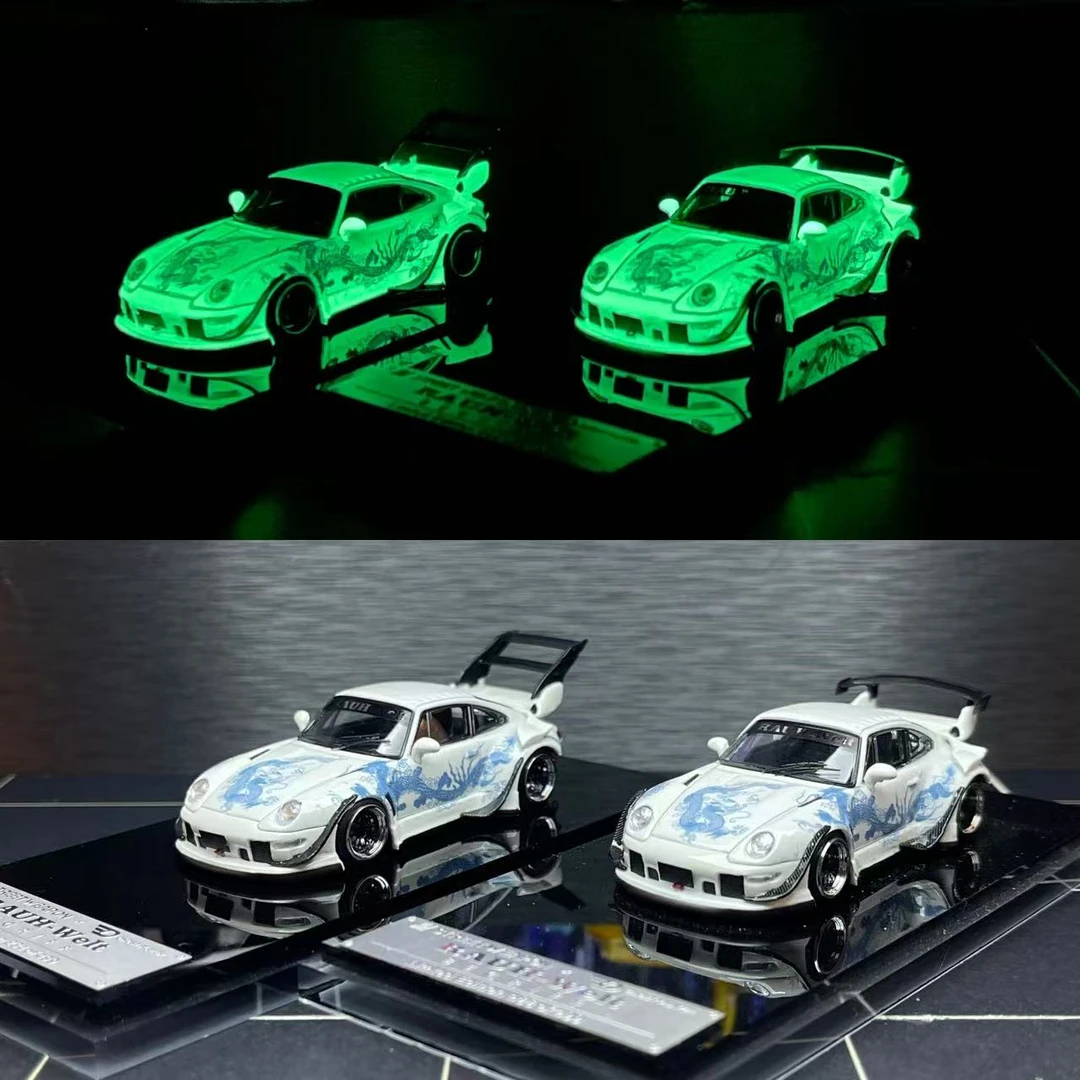 现货SW 1：64保时捷911 RWB 993合金限量收藏汽车模型