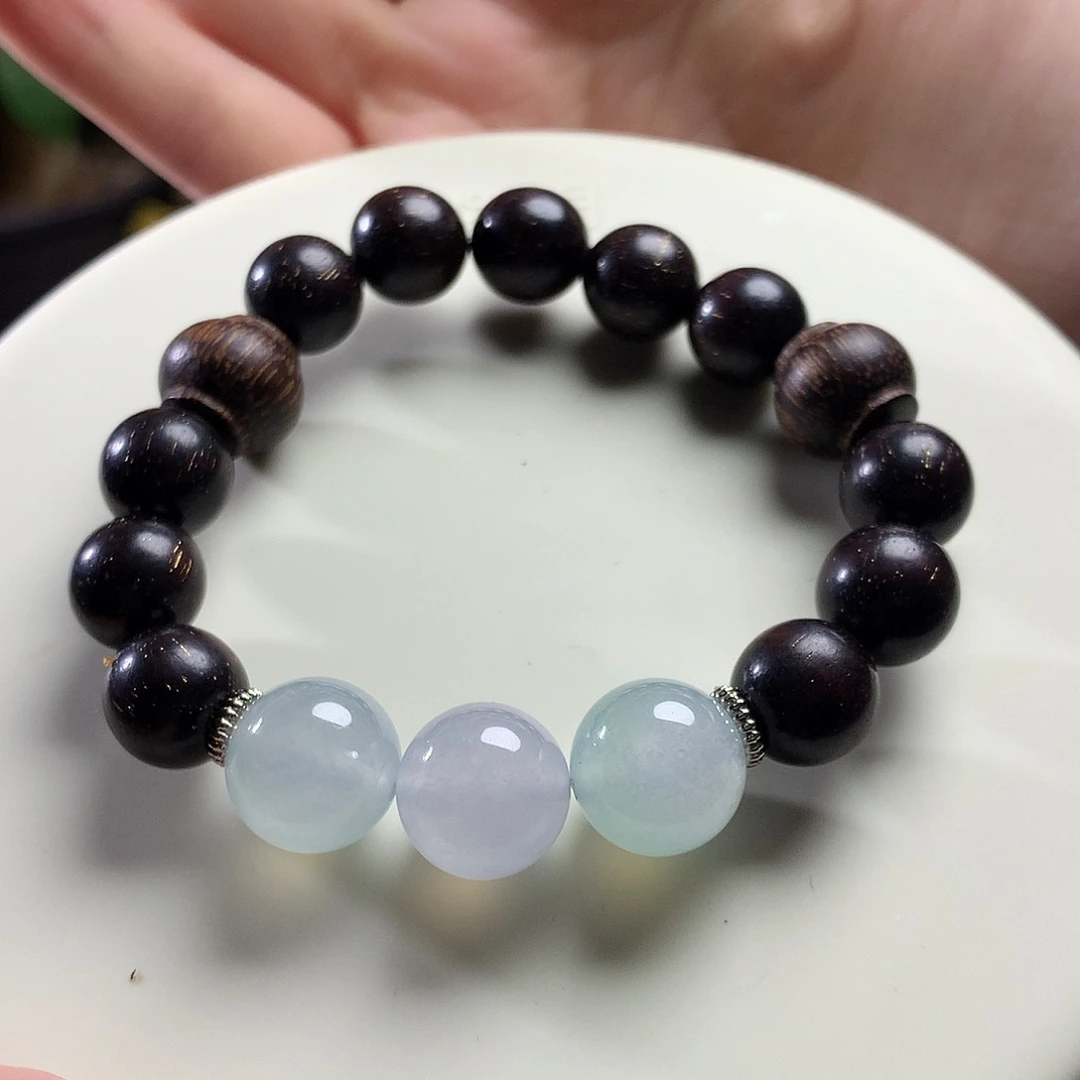 翡翠未镶嵌手链卡12+清新可爱款手串