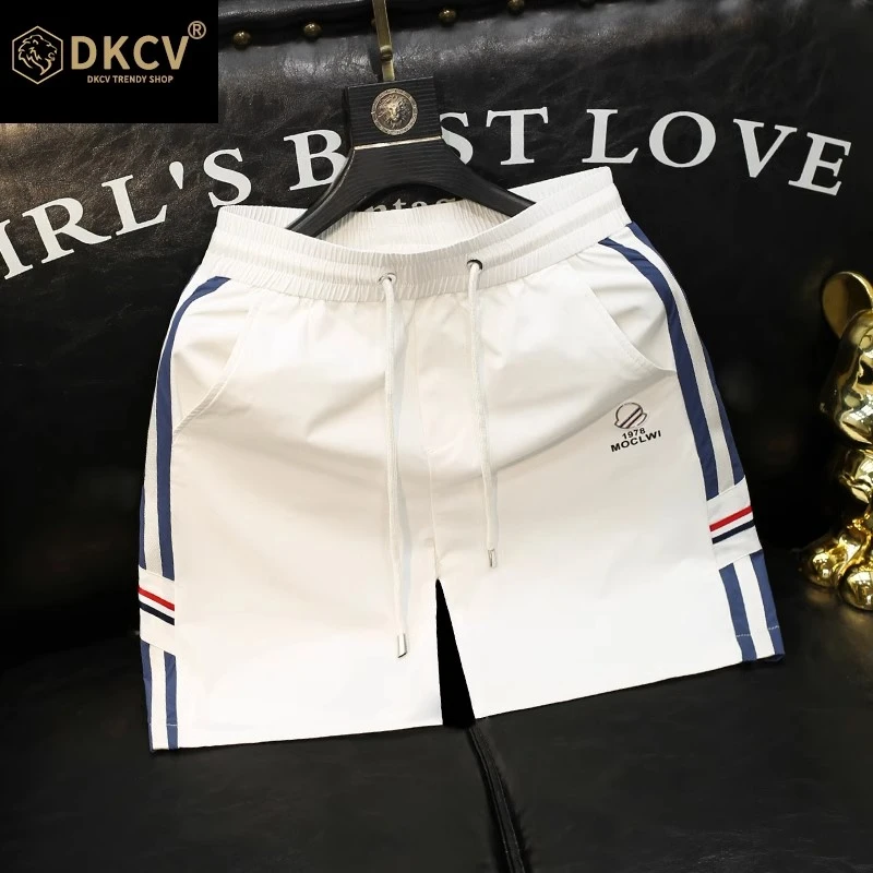 短裤男士夏季薄款新款时尚印花轻奢百搭宽松速干潮流外穿五分裤子