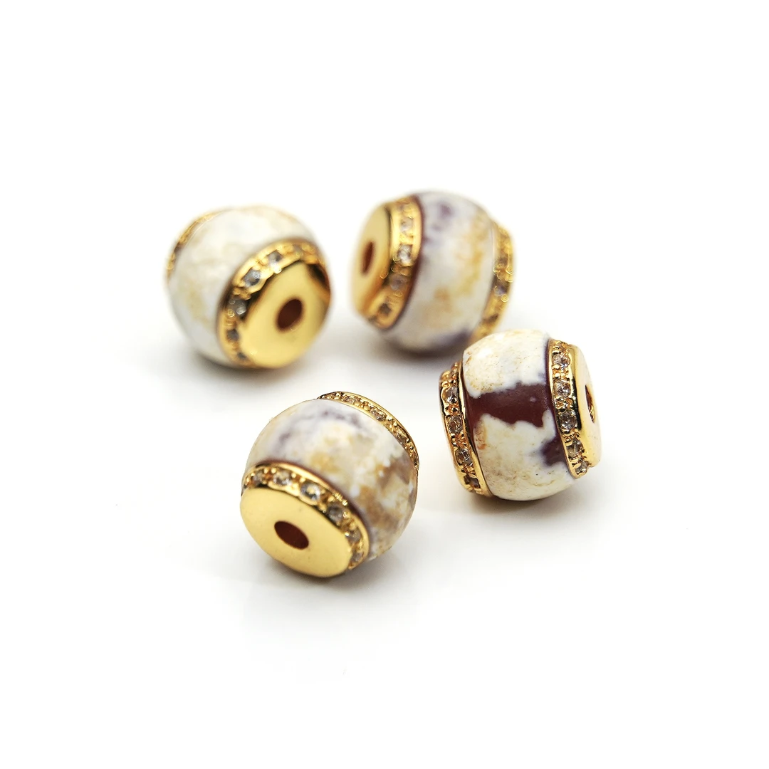 【玖仰文玩】奶皮顶珠腰珠配饰（多样性发货只发其一）8.2mm  JY064