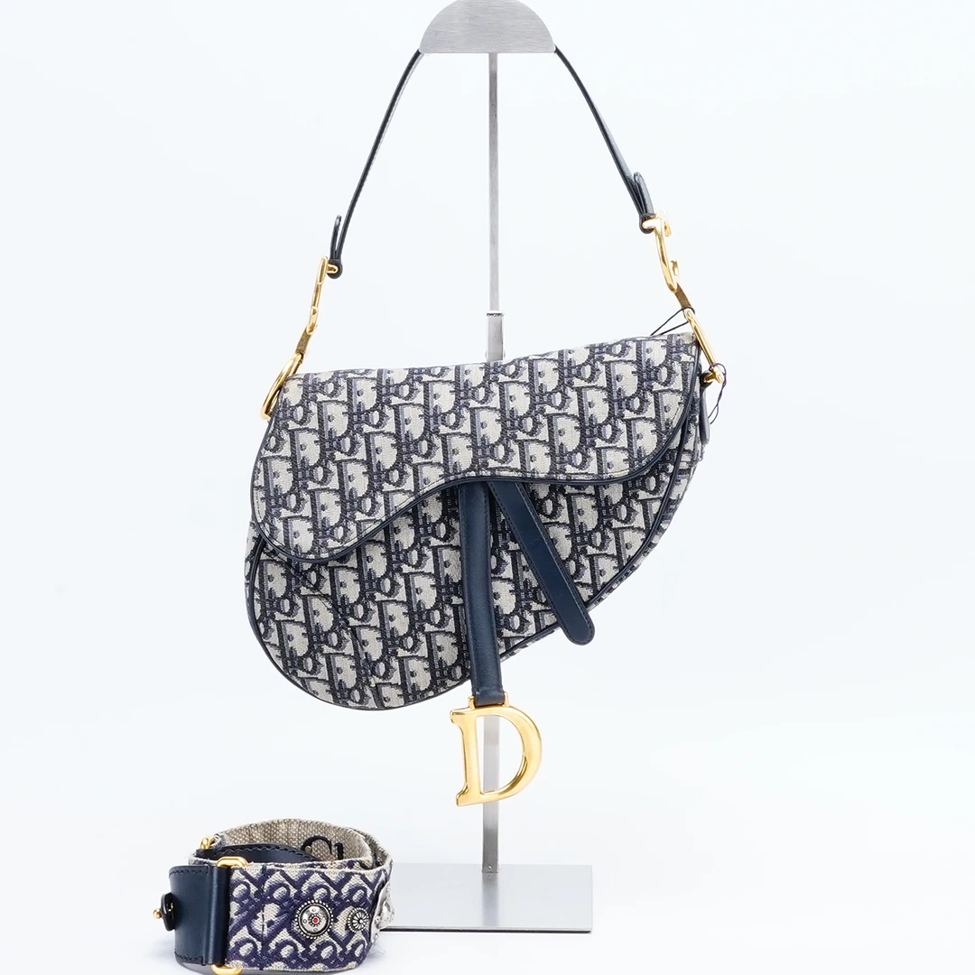 99新 DIOR/迪奥 【一号店】马鞍包中号重工肩/BG22011039/98新