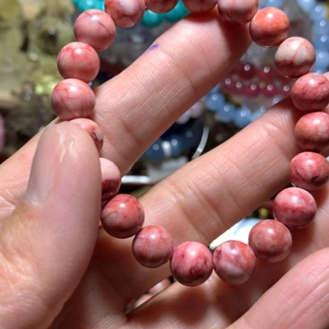 水晶手串未镶嵌欢***豆手串