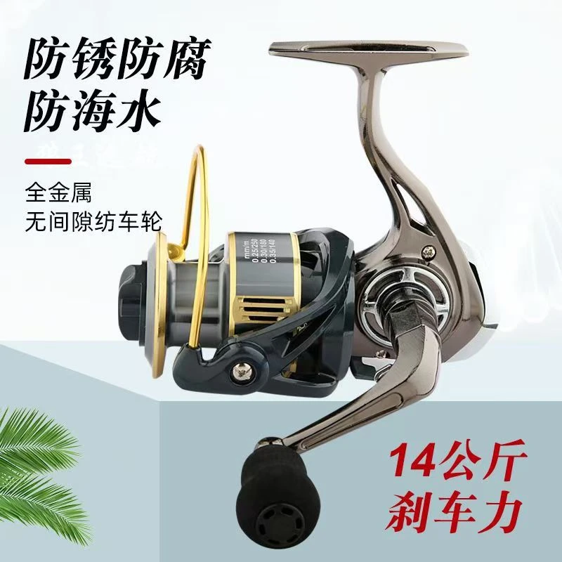 名伦狼王鱼线轮全金属纺车轮无间隙防海水巨物远投轮海钓轮矶钓轮