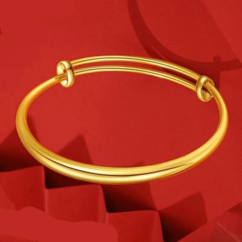 合金手镯 推拉光面素圈手镯