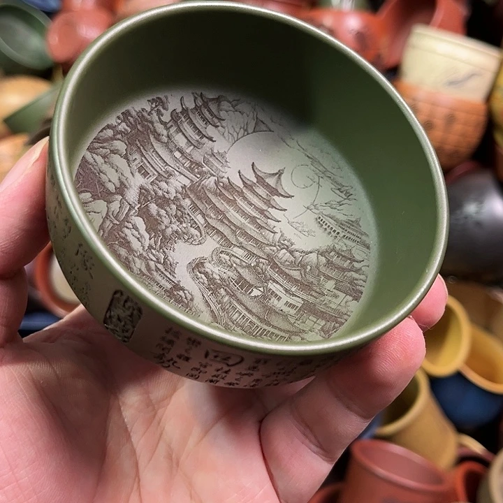 紫砂茶杯全手工紫砂主人杯