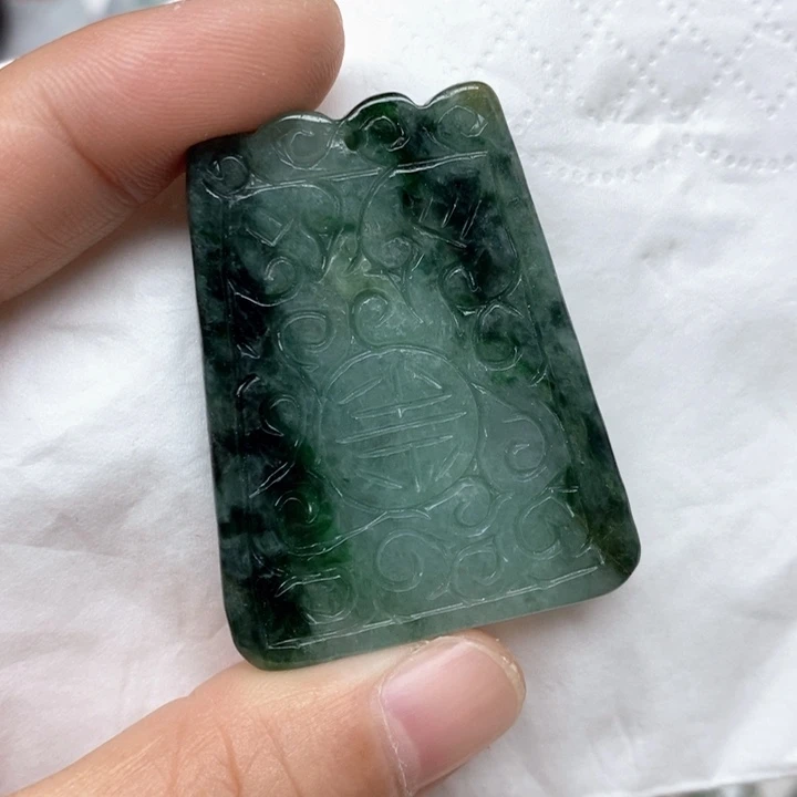 颈饰未镶嵌翡翠天然缅甸翡翠