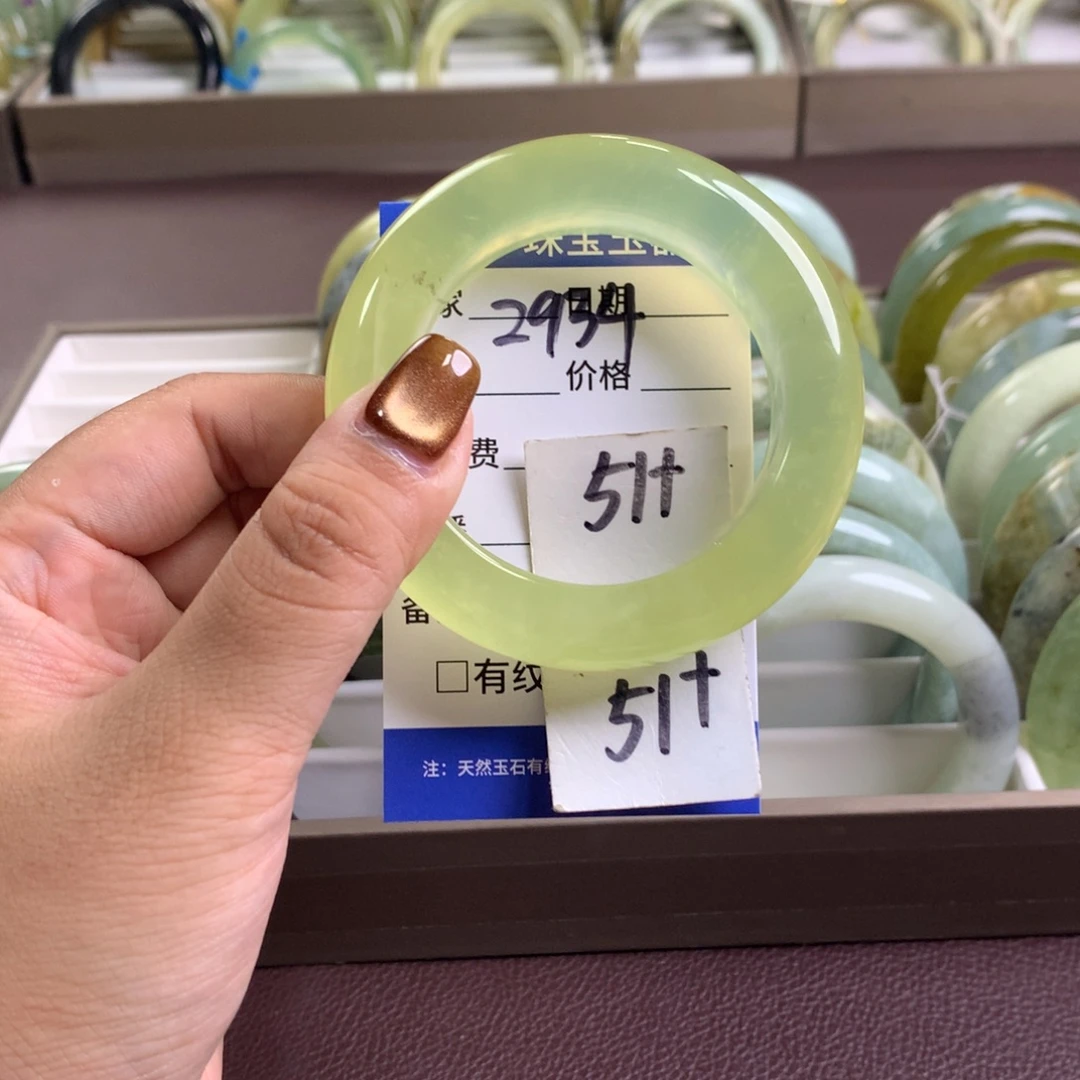 未镶嵌蛇纹石玉手镯2934
