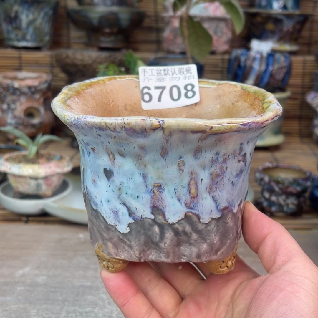 手工花盆默认瑕疵完美者勿拍