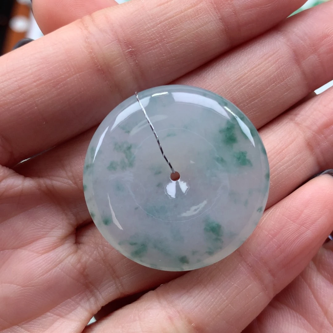 翡翠吊坠(不含链)未镶嵌平安扣