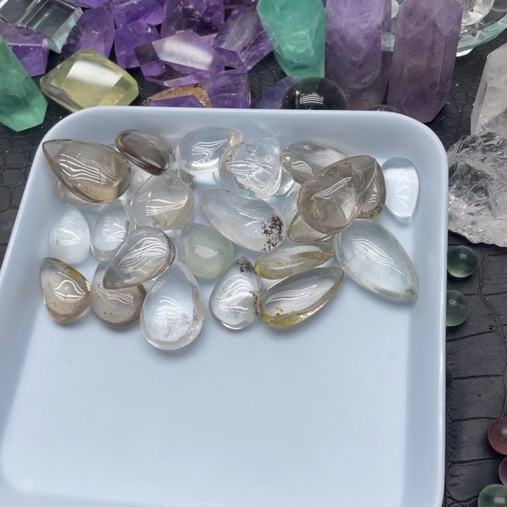 茶***集水晶珠宝半成品未镶嵌天然水晶23
