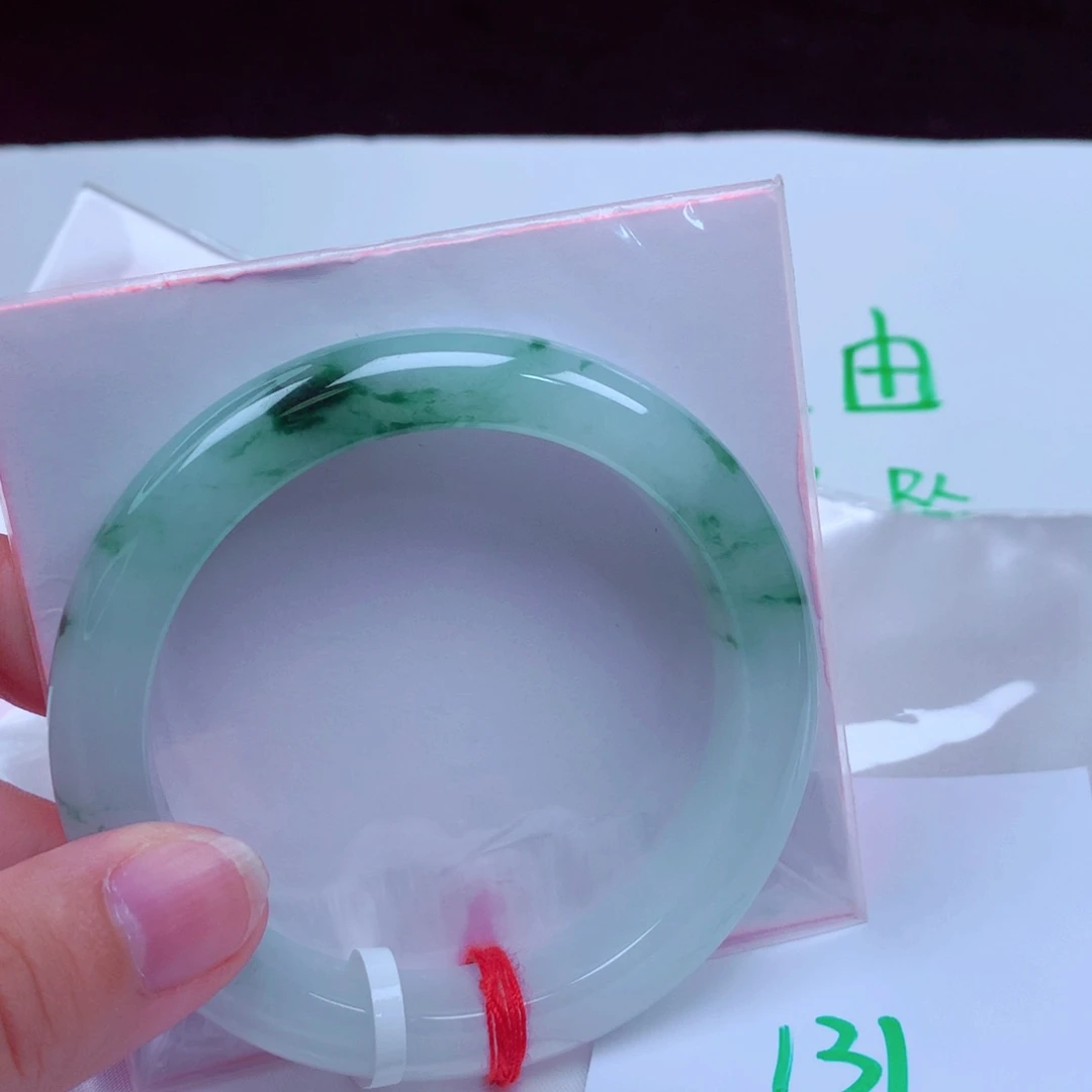 未镶嵌手镯翡翠缅甸天然A货翡翠手镯58.5