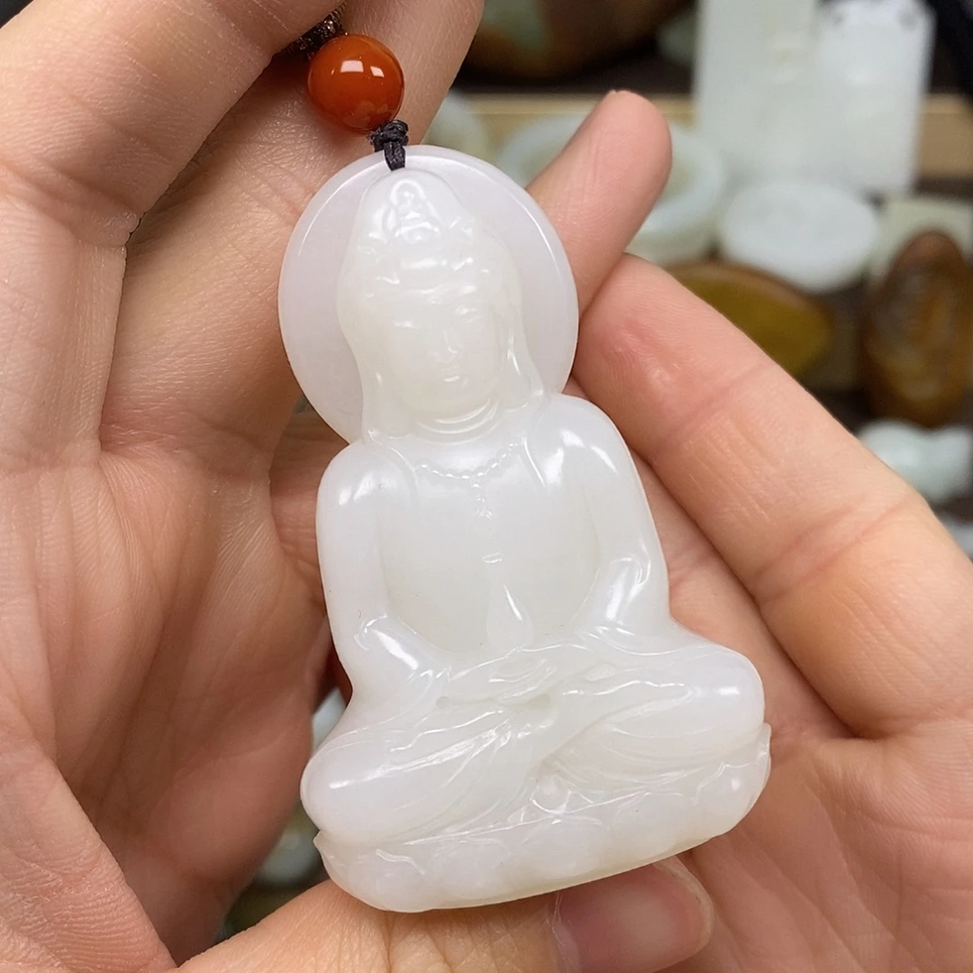 和田玉未镶嵌颈饰55