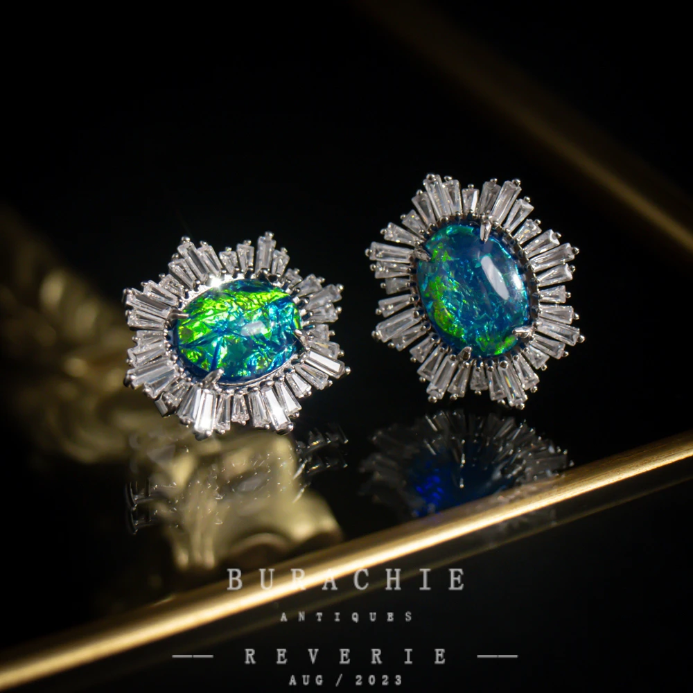 铜合金仿水晶耳饰 【4826】周年珍藏英｜经典原标克拉款CrownFrett