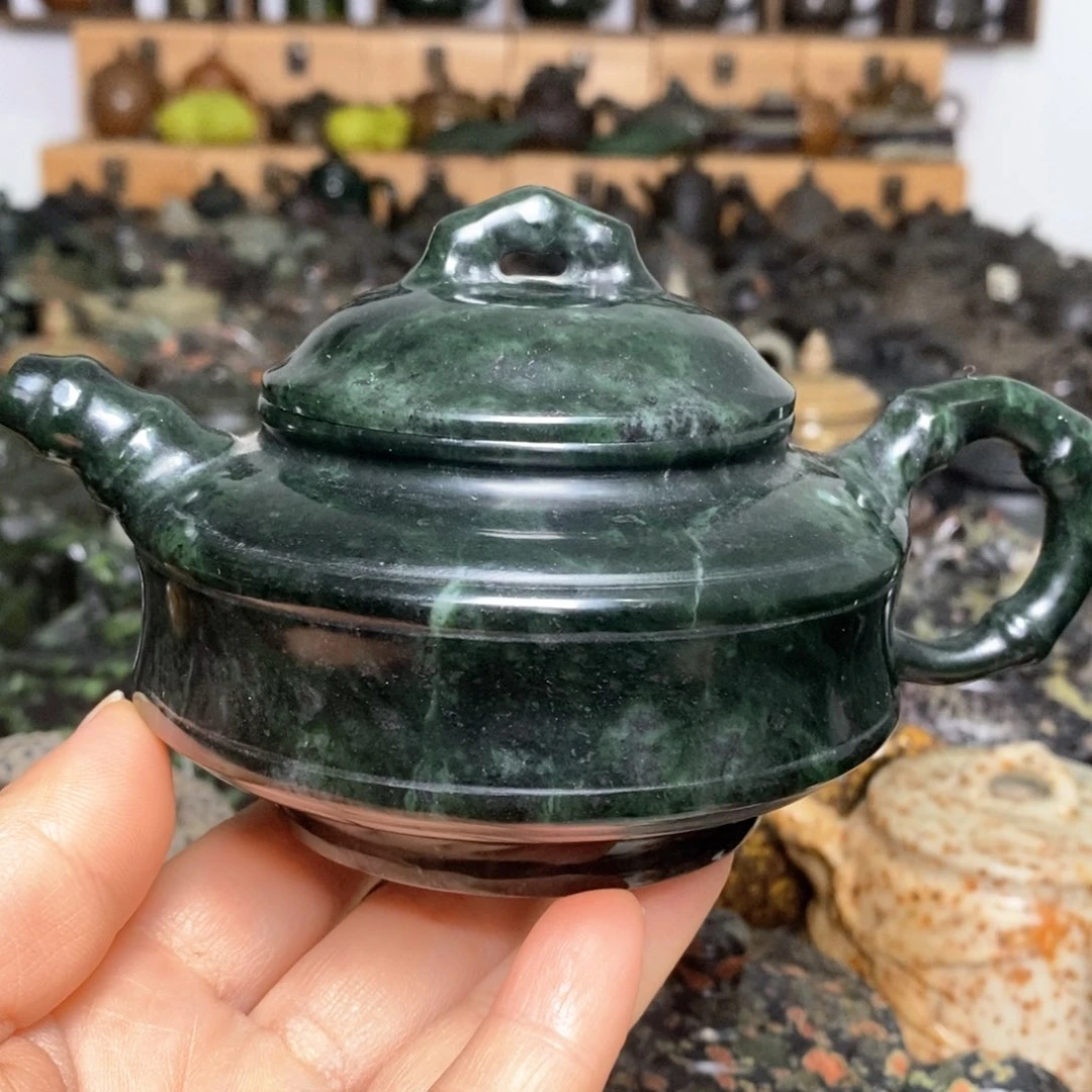 藏玉药王石福利款竹节壶240cc