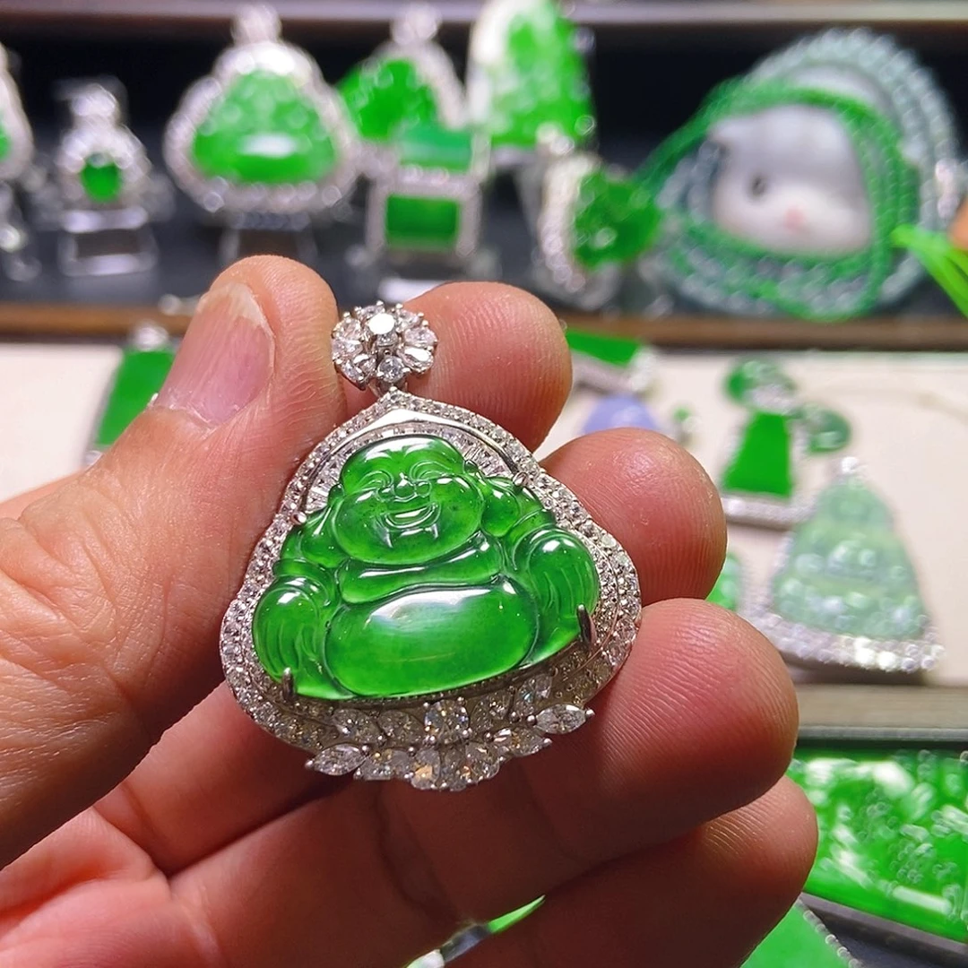 翡翠银S925镶嵌吊坠(不含链)801吊坠