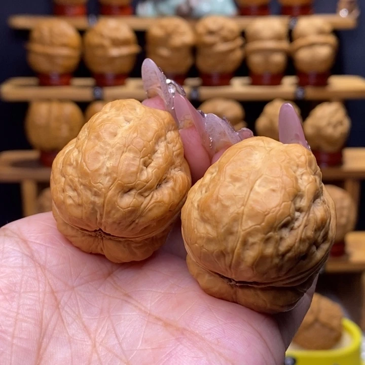 文玩核桃把件噬金蛤蟆头34号37尺