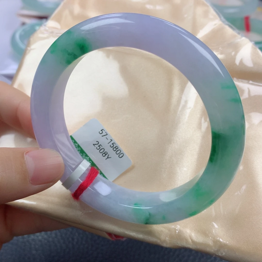 未镶嵌手镯翡翠缅甸天然翡翠A货57正