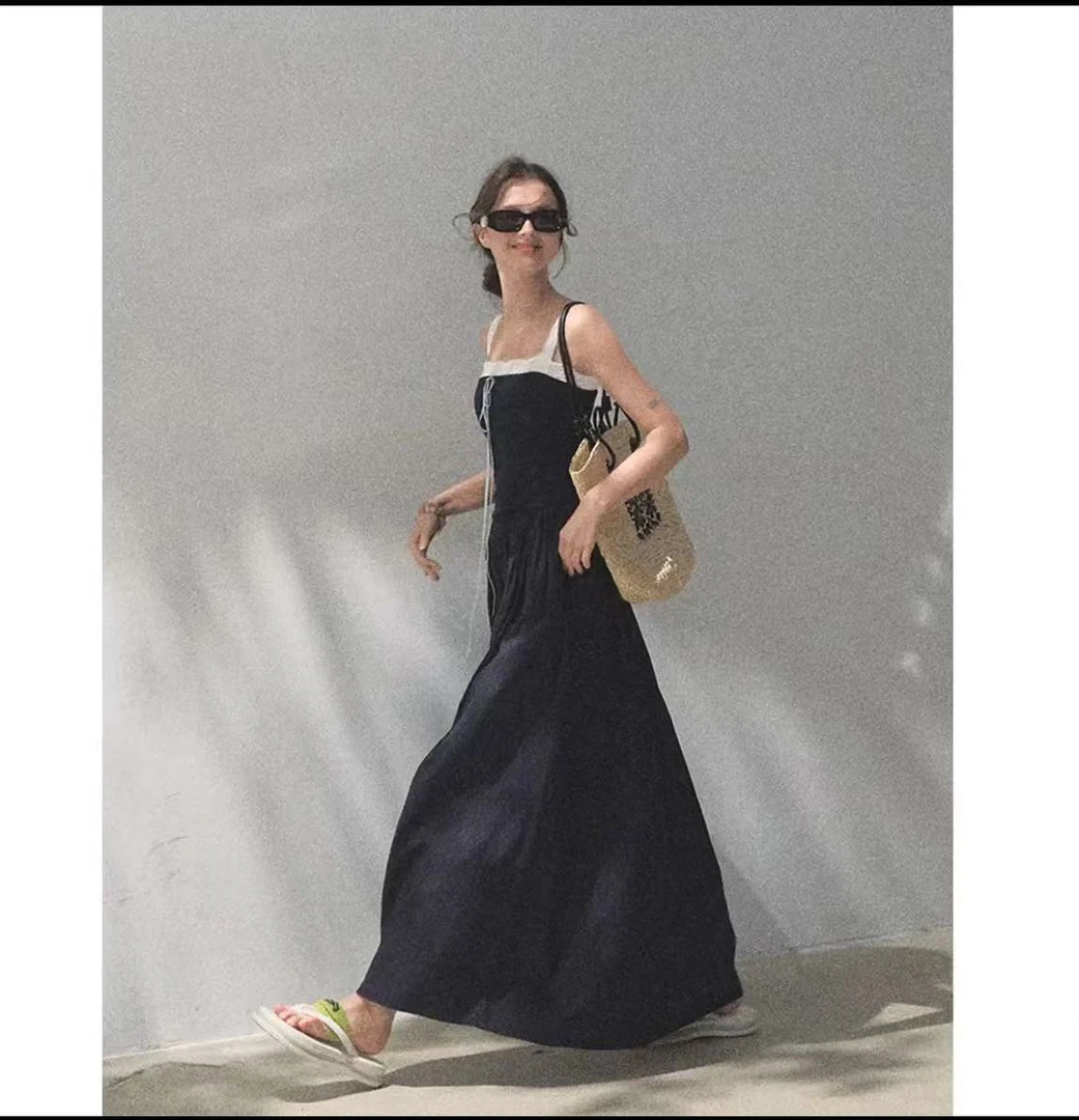 【流动的本真】修身吊带连衣裙