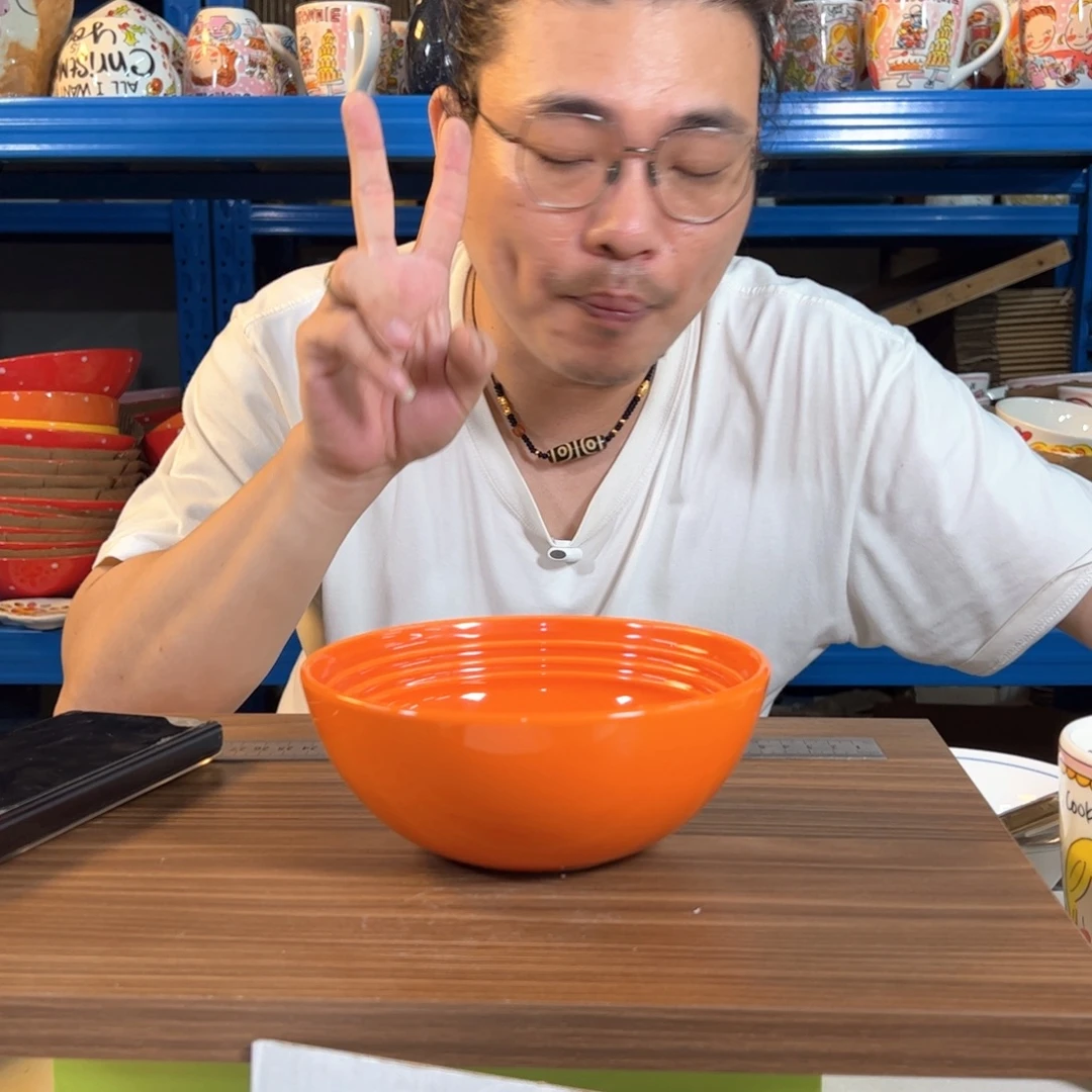 老姊妹家瓷器好漂亮橙色温哥华wan