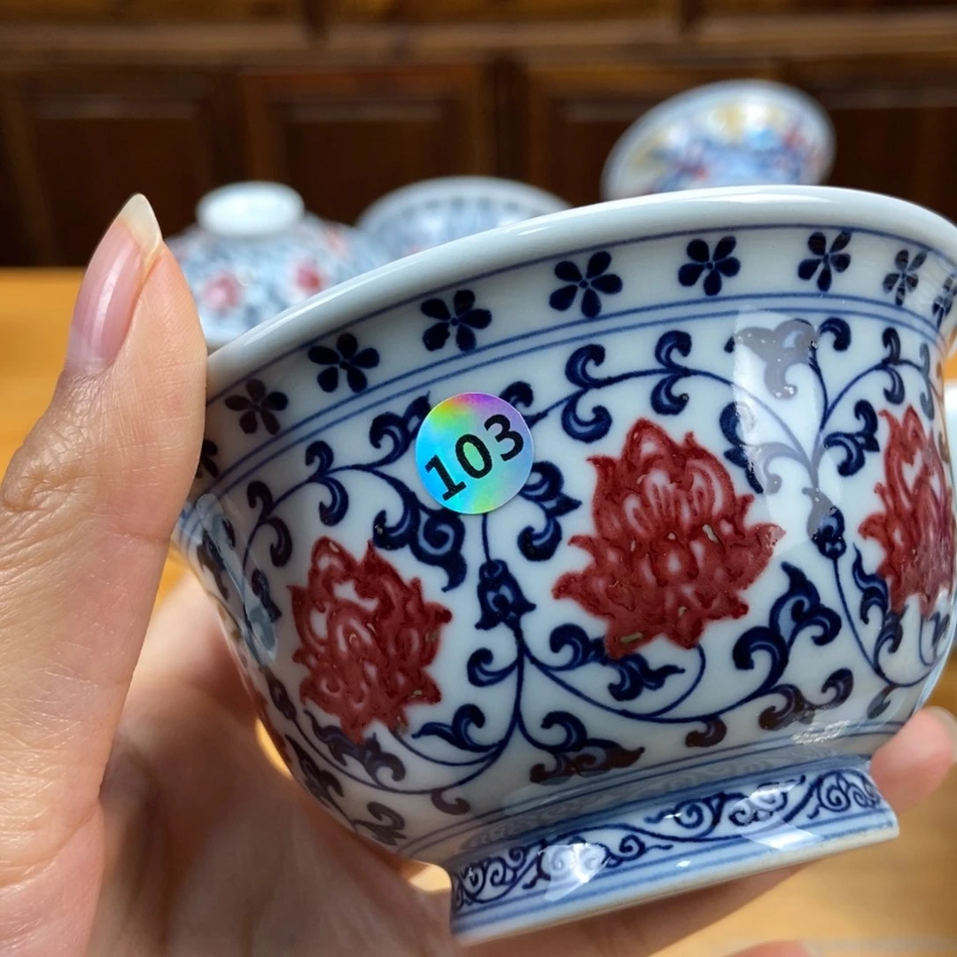 手绘现代茶具得古董狂***度