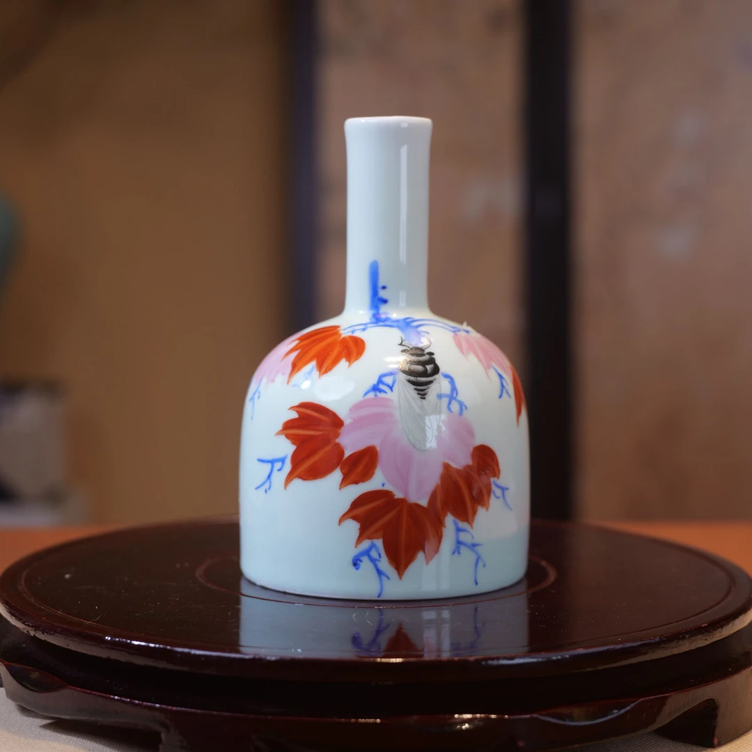 景德镇陶瓷赏瓶玲珑尊蜻蜓瓶f01