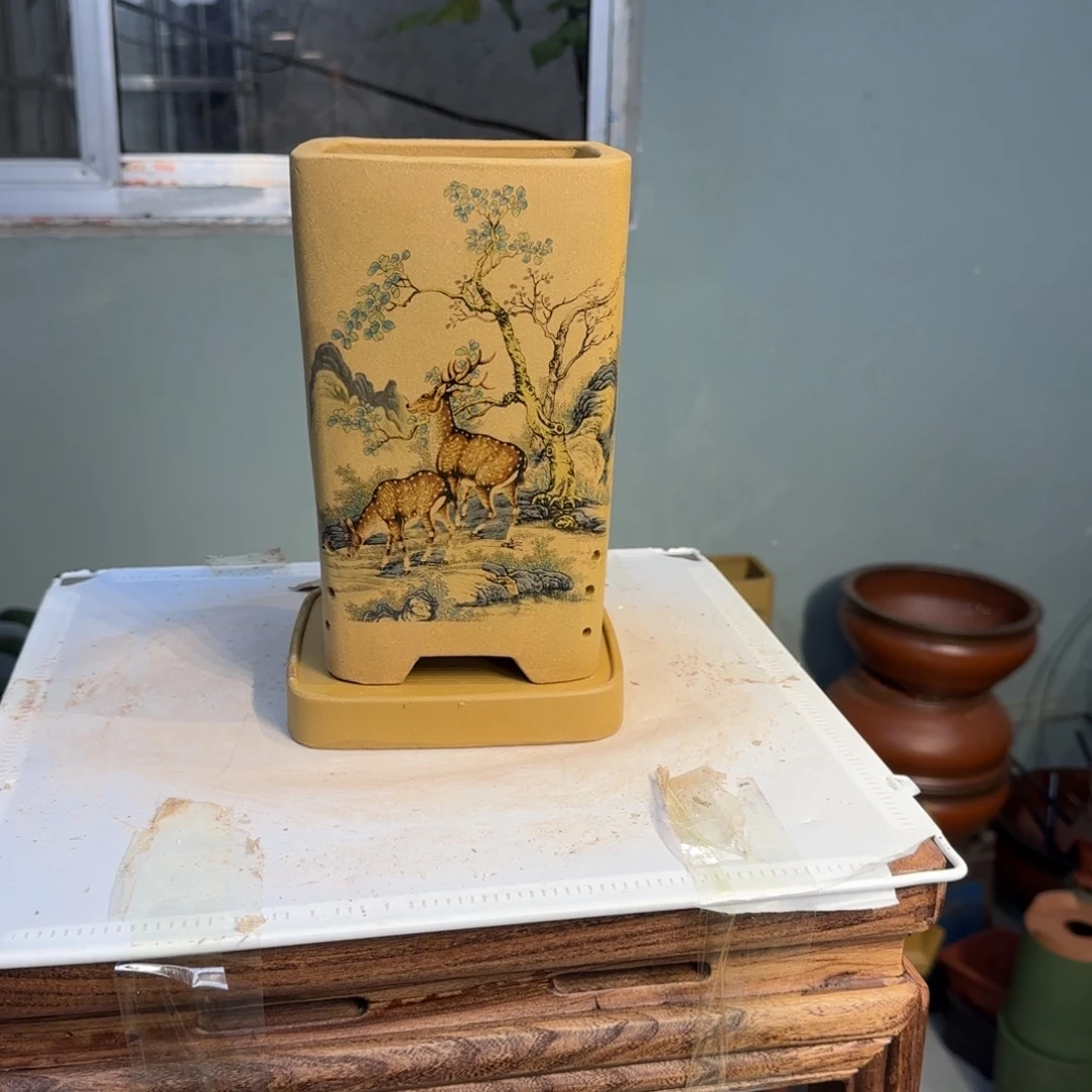 紫砂花盆紫砂口径14