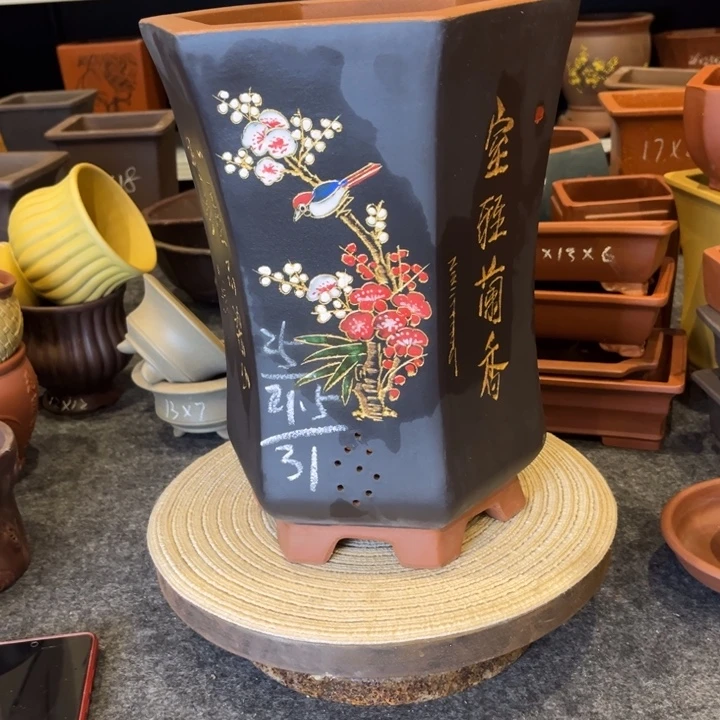 紫砂花盆紫砂花盆