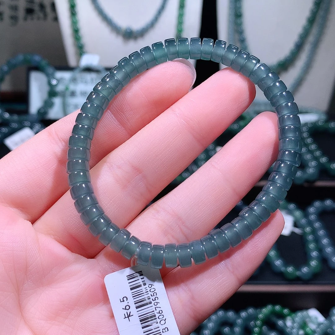 未镶嵌手链翡翠天然a货翡翠手串6.5